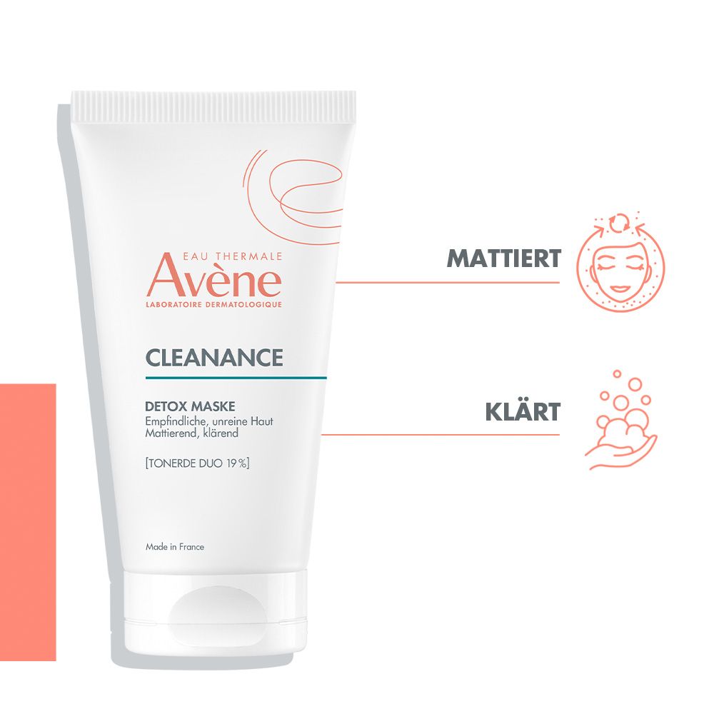 Avène Cleanance Detox-Maske 50 ml Gesichtsmaske