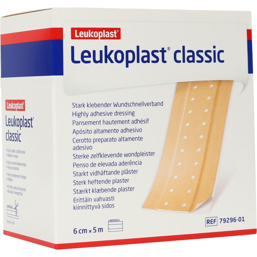 LEUKOPLAST Classic Pflaster 6 cmx5 m Rolle 1 St Pflaster