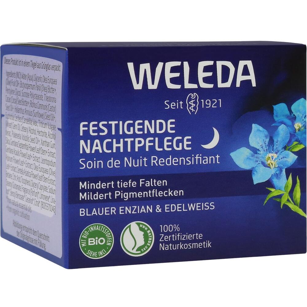 WELEDA Festigende Nachtpflege Blauer Enzian & Edelweiss 40 ml Nachtcreme