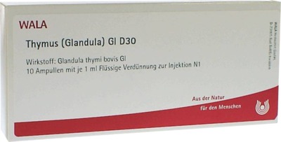 WALA Thymus Glandula GL D 30 Ampullen 10X1 ml Ampullen