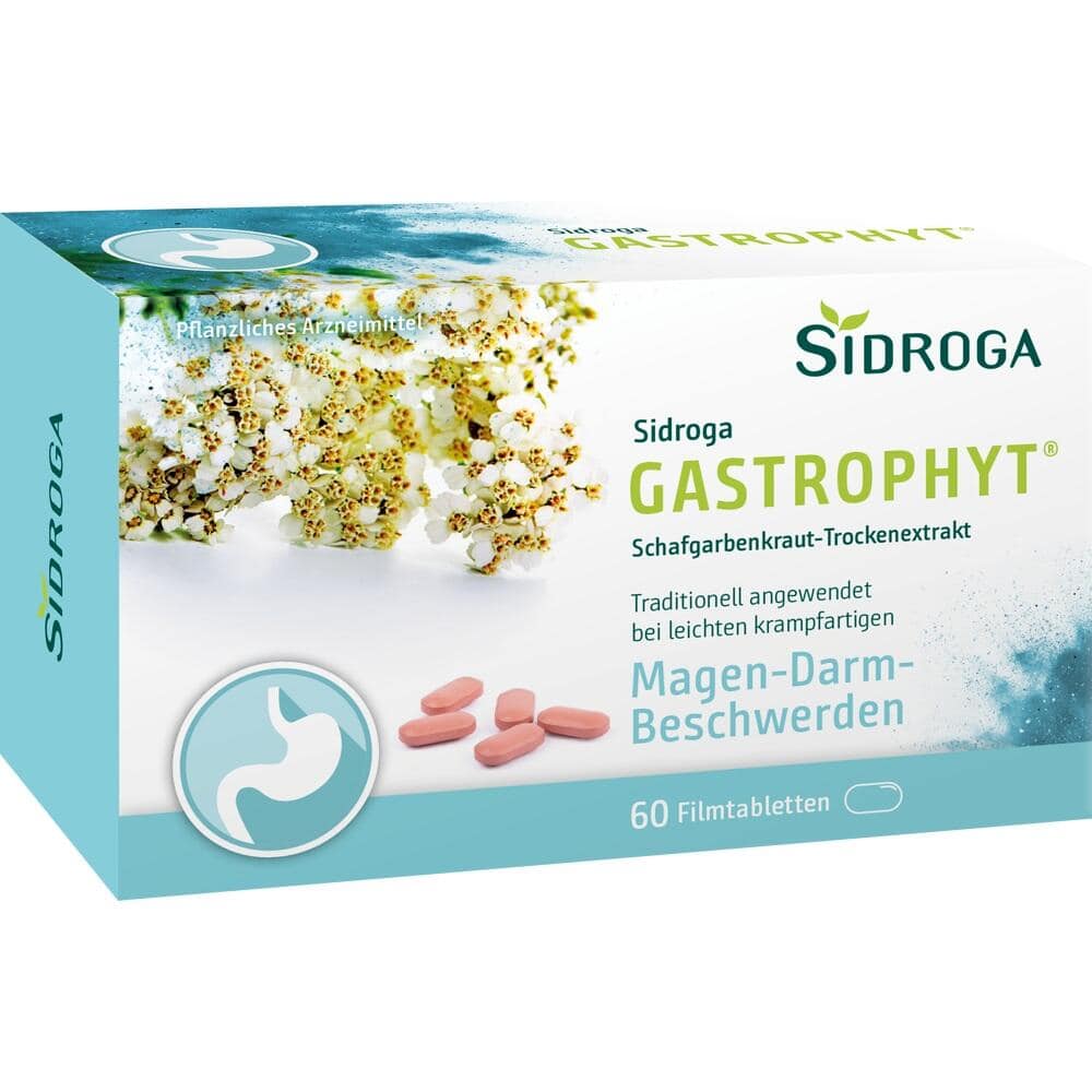 Sidroga GASTROPHYT Schafgarbenkraut-Trockenextrakt 60 St Filmtabletten