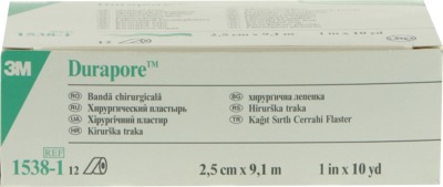 DURAPORE Silkpflaster 2,5 cmx9,1 m Rolle 12 St Pflaster