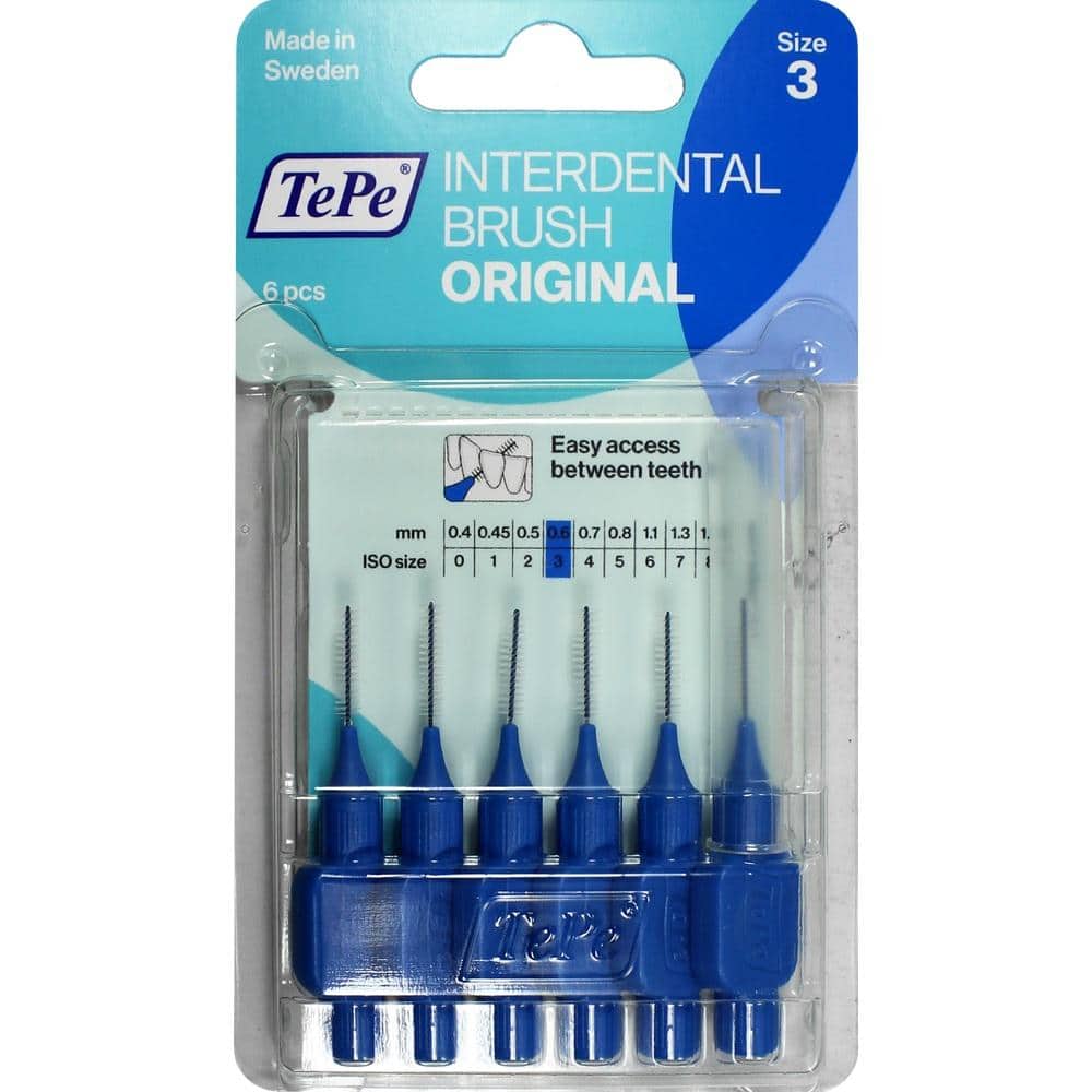 TEPE Interdentalbürste 0,6mm blau 6 St Zahnbürste