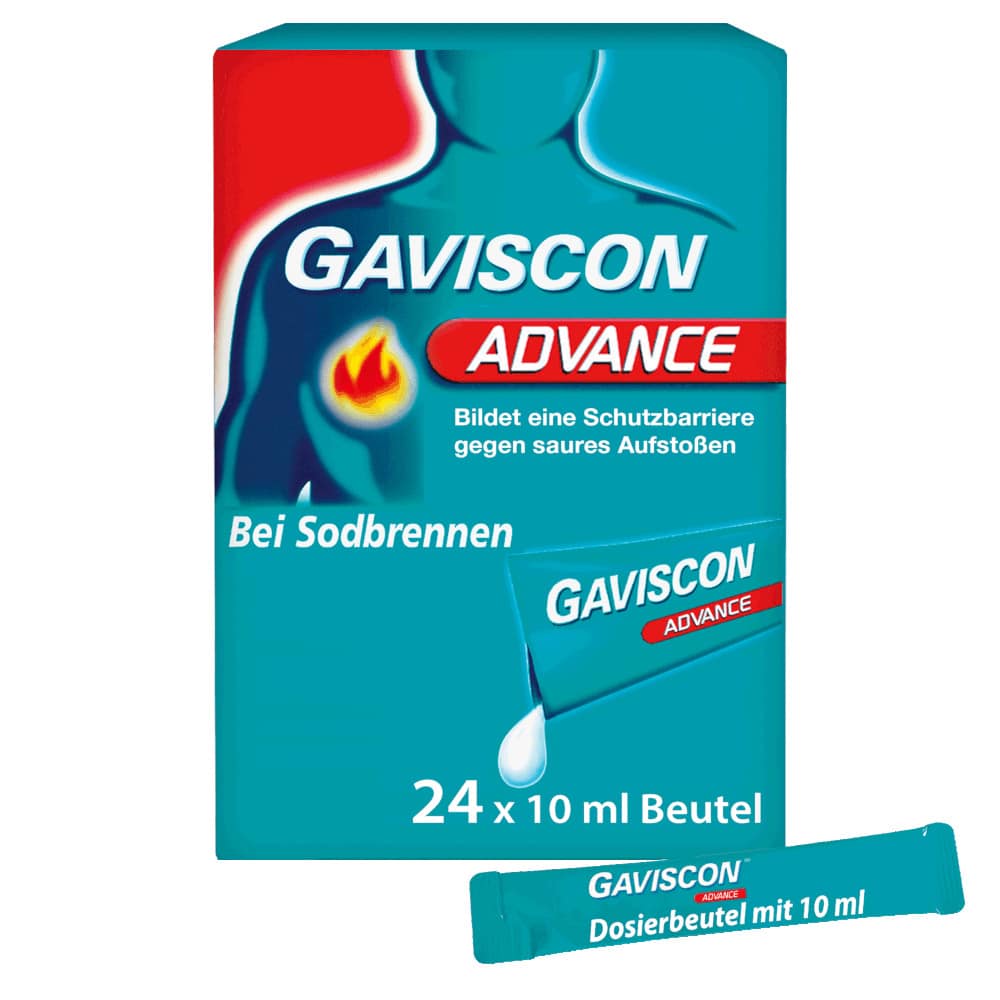 GAVISCON ADVANCE Pfefferminz 24X10 ml Suspension