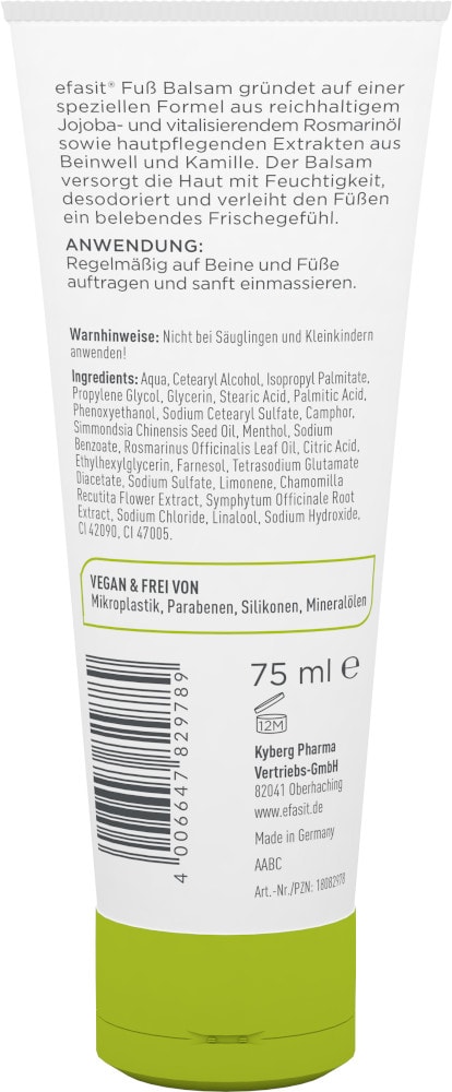 efasit FUSS BALSAM 75 ml Balsam