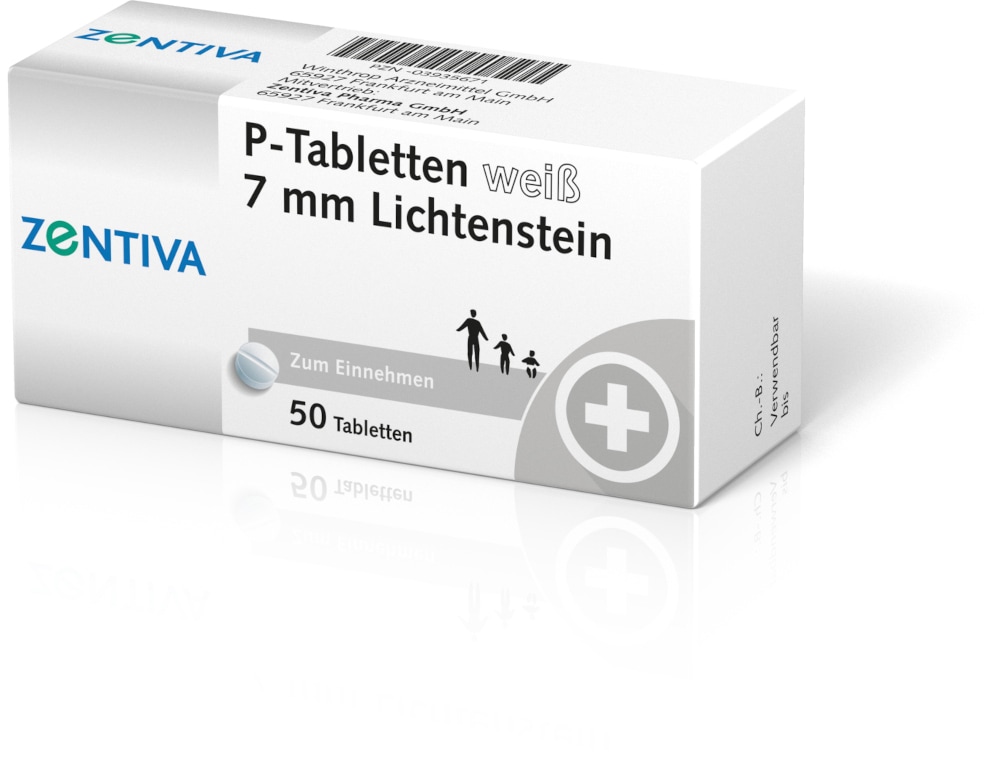 P-Tabletten weiß 7mm Lichtenstein 50 St Tabletten