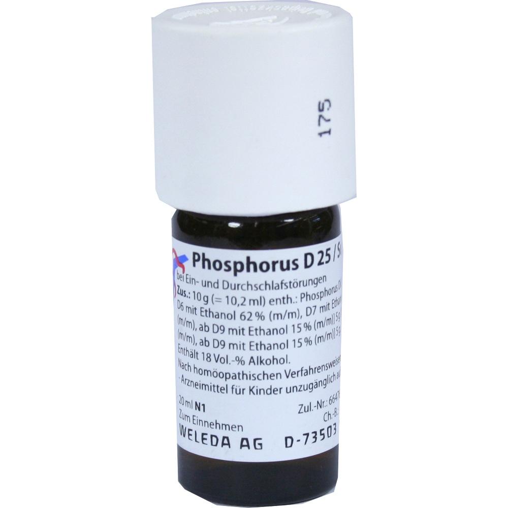WELEDA PHOSPHORUS D 25/Sulfur D 25 aa Dilution 20 ml Mischung