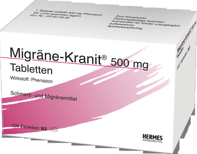 Migräne-Kranit 500mg 100 St Tabletten