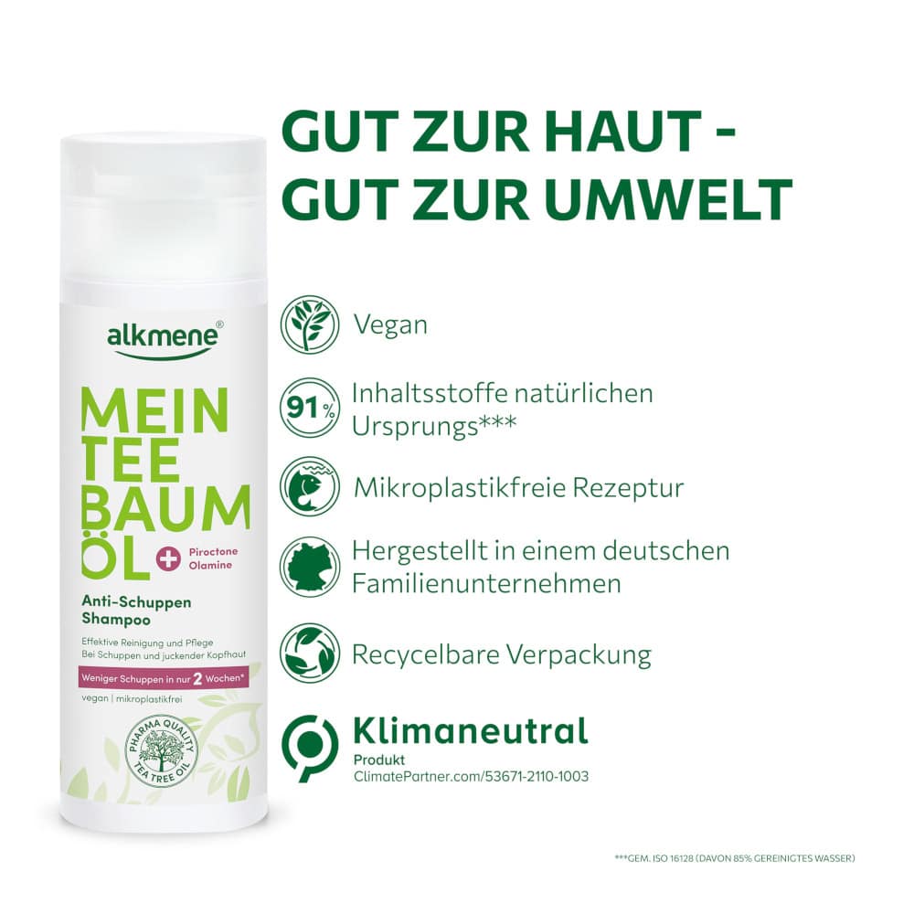 alkmene MEIN TEEBAUMÖL Anti-Schuppen-Shampoo 200 ml Shampoo