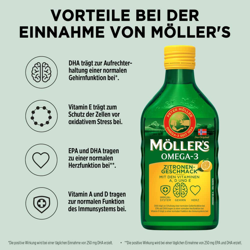 MÖLLERS OMEGA-3 LEMON 500 ml Öl