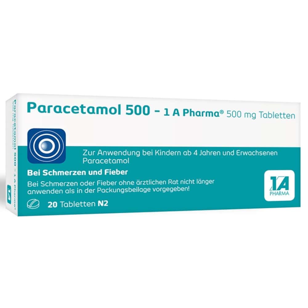 Paracetamol 500 - 1A Pharma 20 St Tabletten