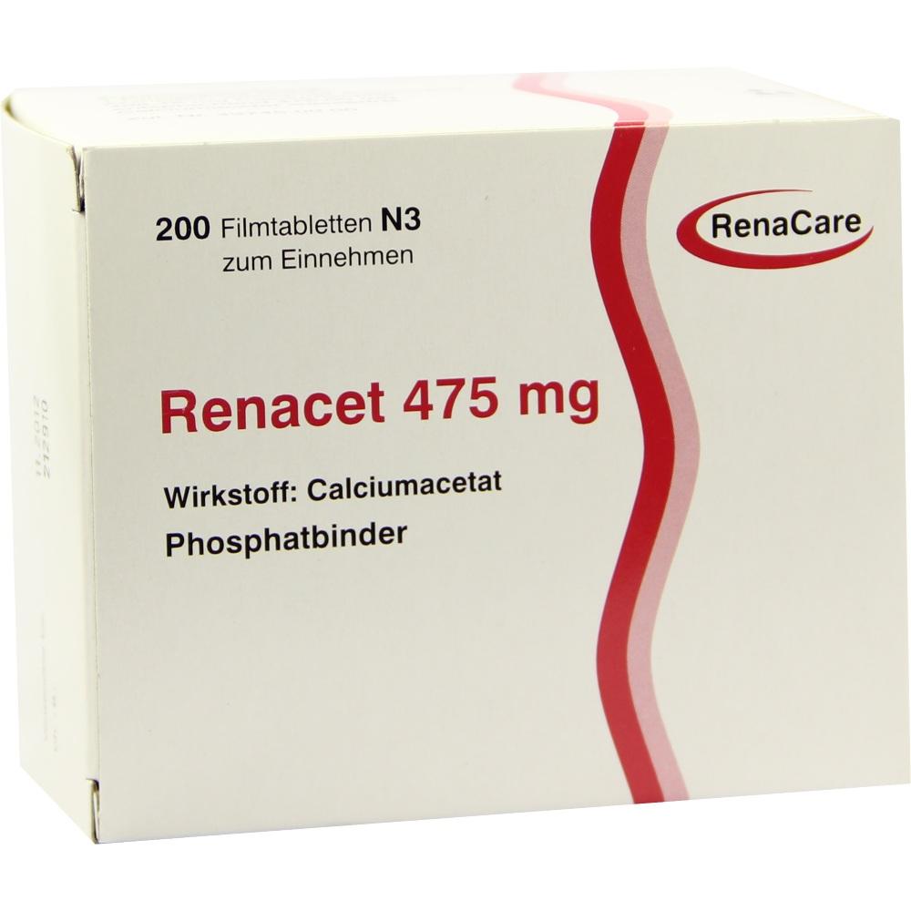 RENACET 475 mg Filmtabletten 200 St Filmtabletten