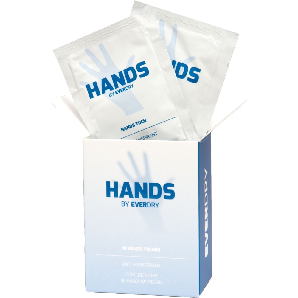 EVERDRY Antitranspirant Hands Tücher  10 St Tücher