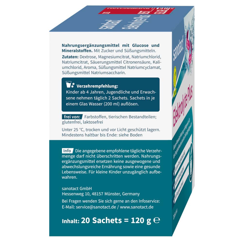 sanotact Elektrolyte Plus 20 St Pulver