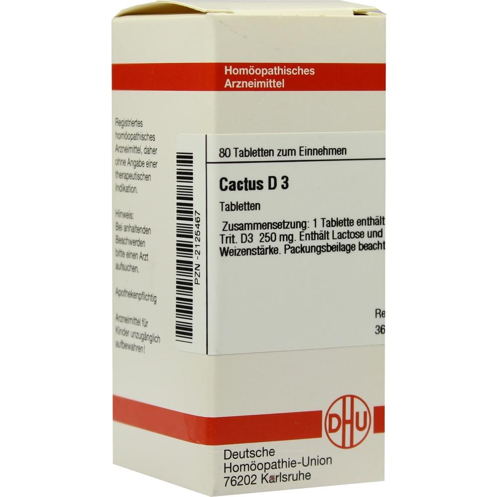 CACTUS D 3 Tabletten 80 St Tabletten