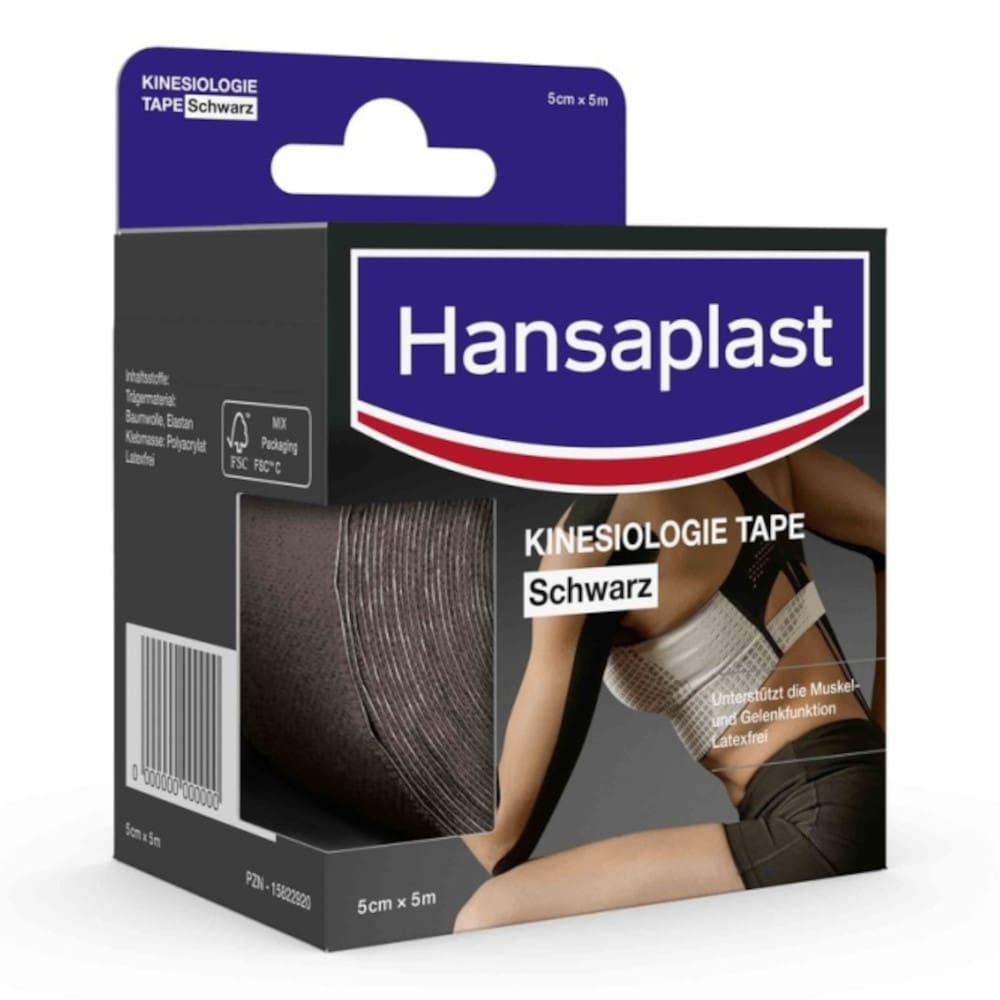 Hansaplast KINESIOLOGIE TAPE Schwarz  1 St Bandage