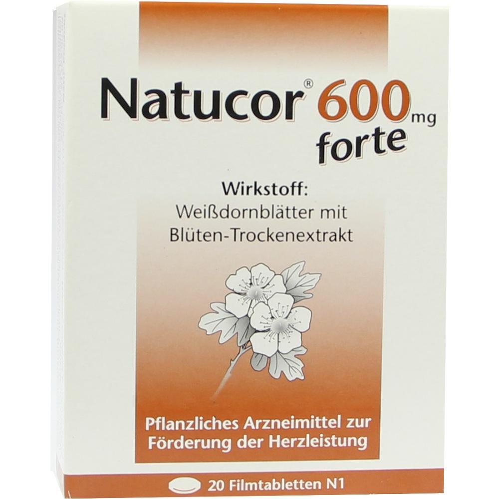 Natucor 600mg forte 20 St Filmtabletten