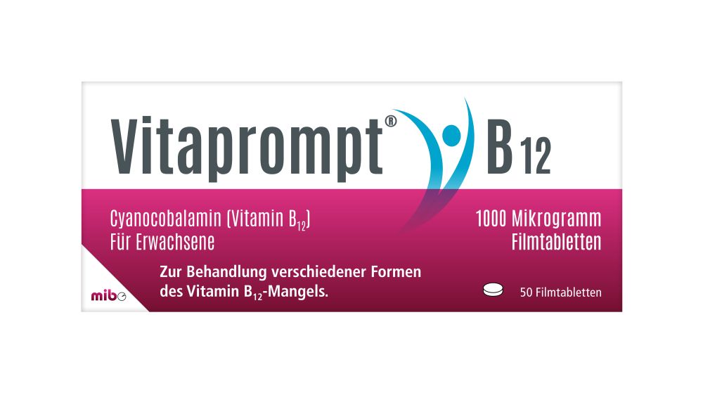 VITA prompt B12 1000 Mikrogramm mibe 50 St Filmtabletten