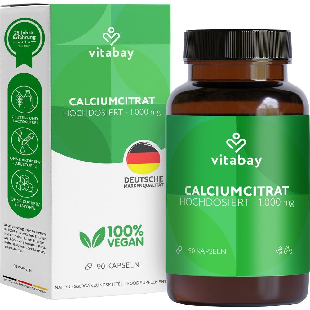 vitabay CALCIUMCITRAT 1000 mg  90 St Kapseln
