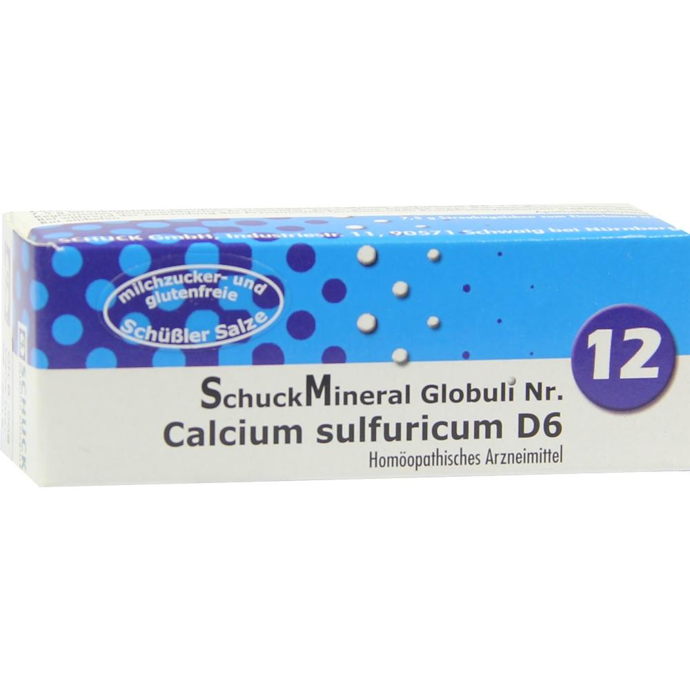 SCHUCKMINERAL Globuli 12 Calcium sulfuricum D6 7.5 g Globuli