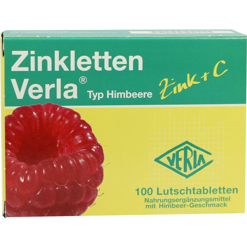 Zinkletten Verla Typ Himbeere  100 St Lutschtabletten