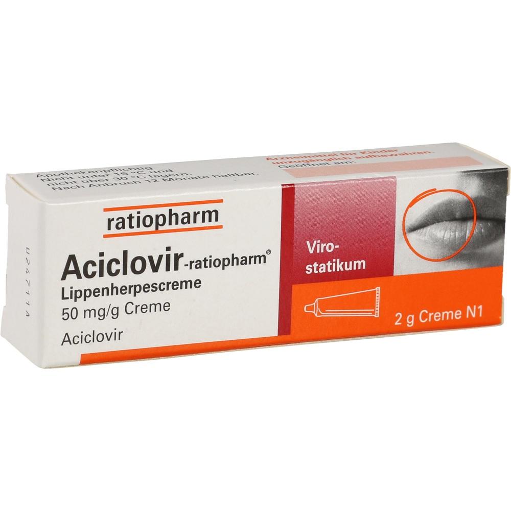 Aciclovir-ratiopharm Lippenherpescreme 2 g Creme