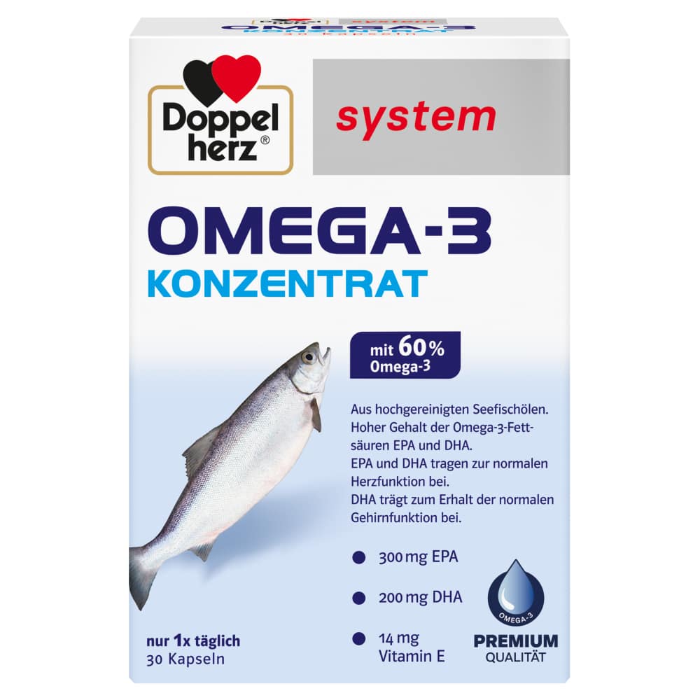 Doppelherz system OMEGA-3 KONZENTRAT 30 St Kapseln