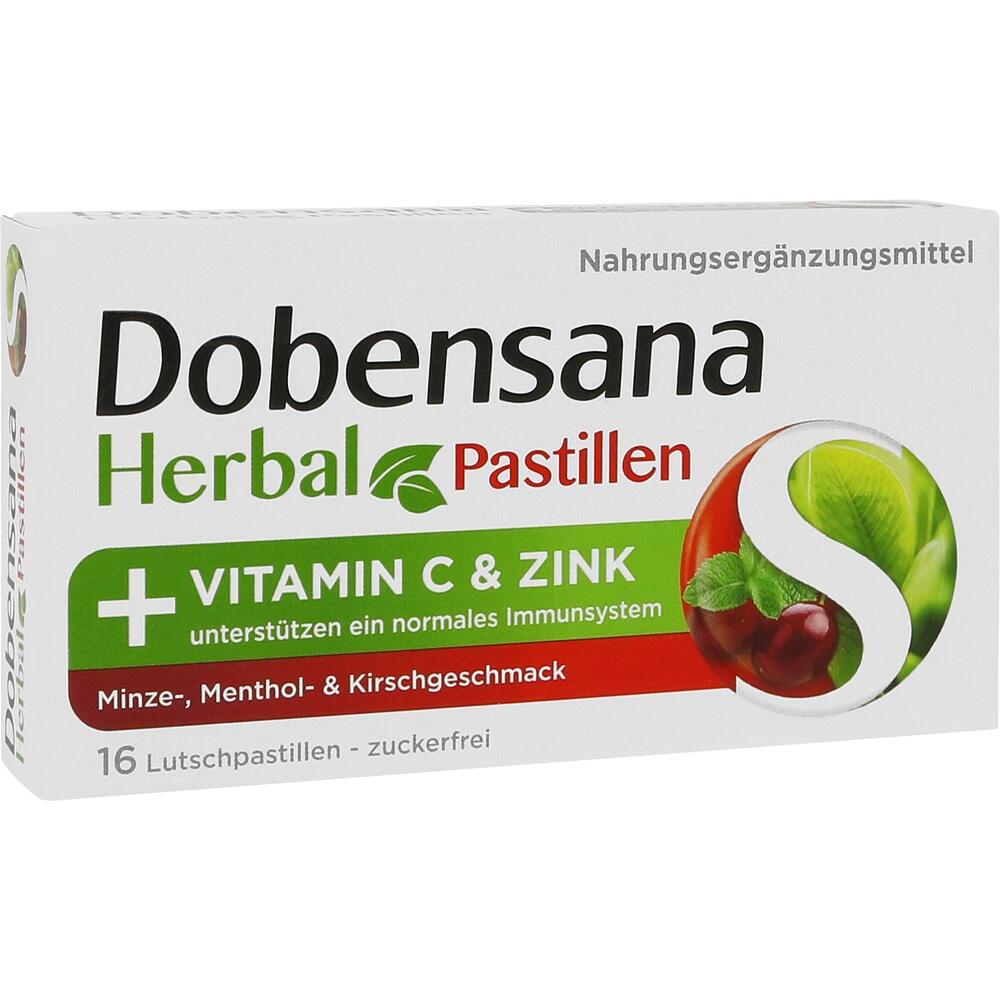 Dobensana Herbal + VITAMIN C & ZINK Kirschgeschmack 16 St Lutschpastillen Dobensana Herbal + VITAMIN C & ZINK Kirschgeschmack 16 St Lutschpastillen