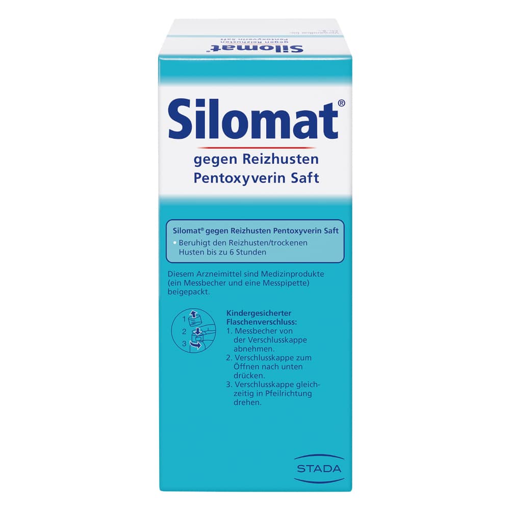 Silomat gegen Reizhusten Pentoxyverin Saft 100 ml Lösung zum Einnehmen