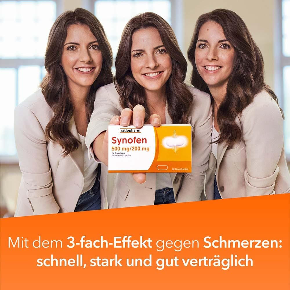 Synofen - mit Ibuprofen und Paracetamol 10 St Filmtabletten