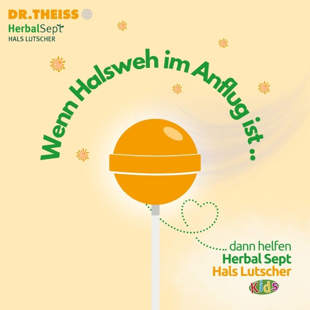 DR. THEISS HerbalSept HALS LUTSCHER Kids 6 St Bonbons