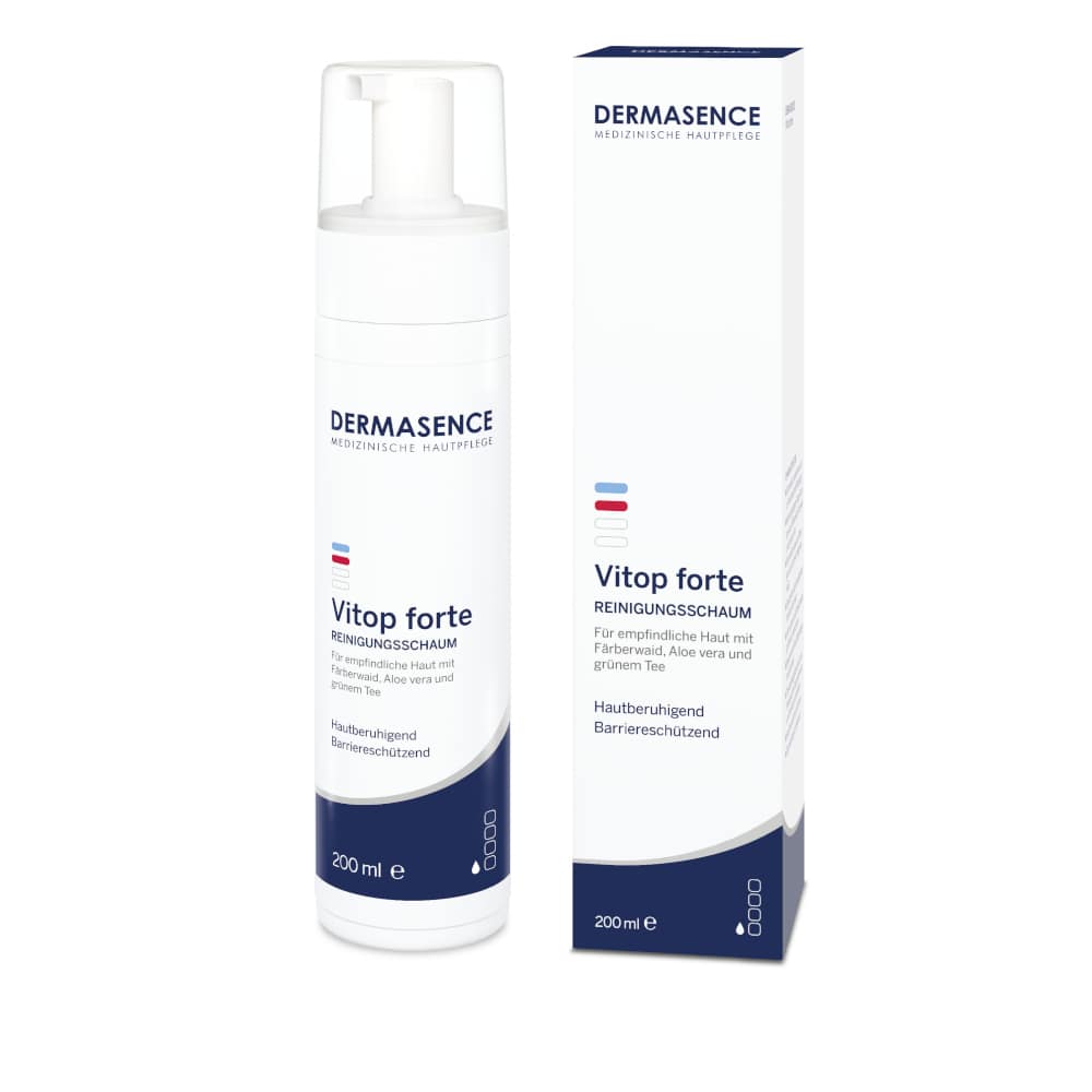 DERMASENCE Vitop forte Reinigungsschaum 200 ml Schaum