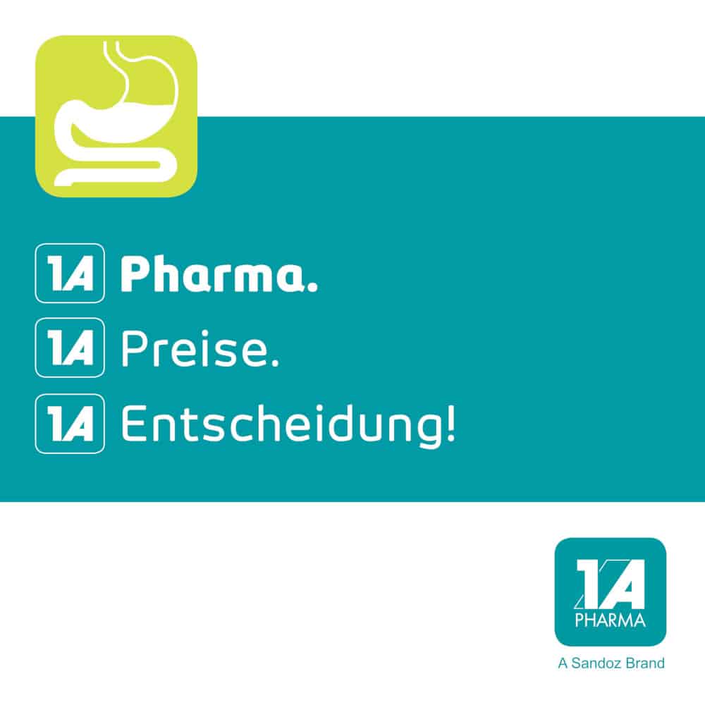Pantoprazol-1A Pharma 20mg bei Sodbrennen 14 St Tabletten magensaftresistent