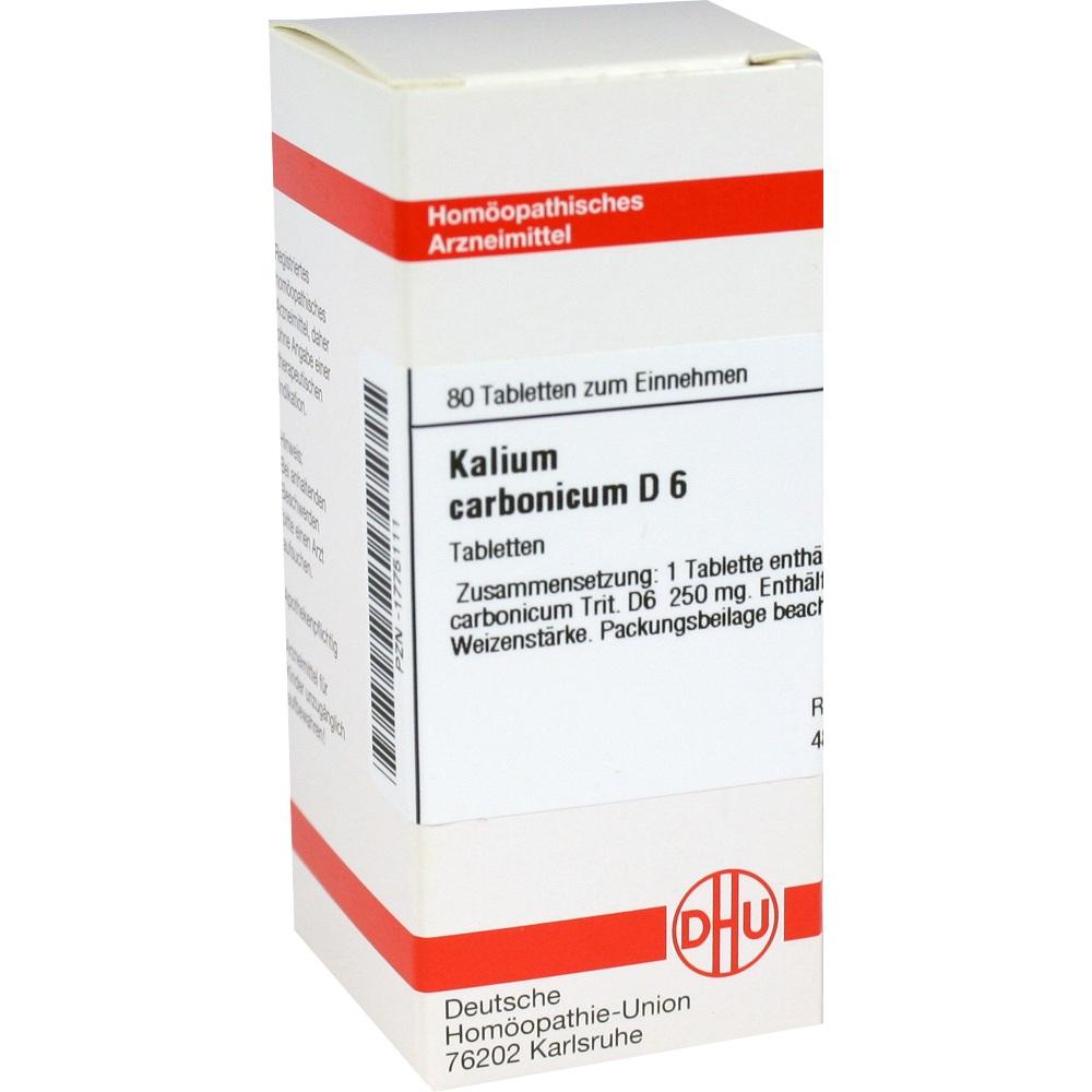 KALIUM CARBONICUM D 6 Tabletten 80 St Tabletten