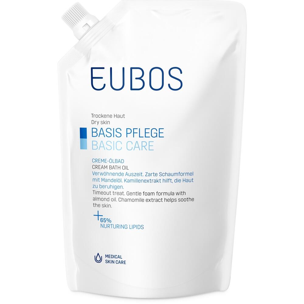 EUBOS MED BASISPFLEGE CREME ÖLBAD Nachfüllbeutel 400 ml Bad
