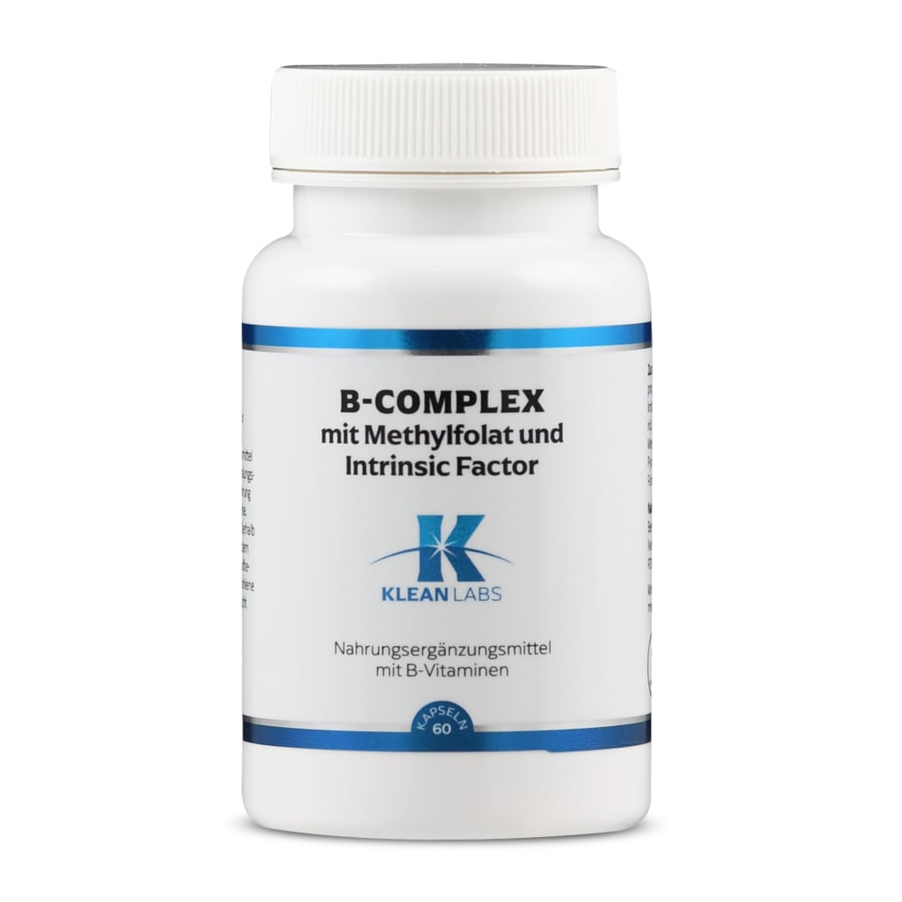 KLEAN LABS B-COMPLEX mit Methylfolat und Intrinsic Factor 60 St Kapseln