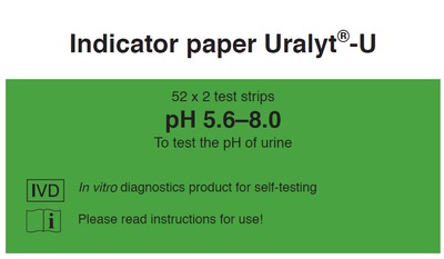 URALYT-U Indikatorpapier 52X2 St Teststreifen