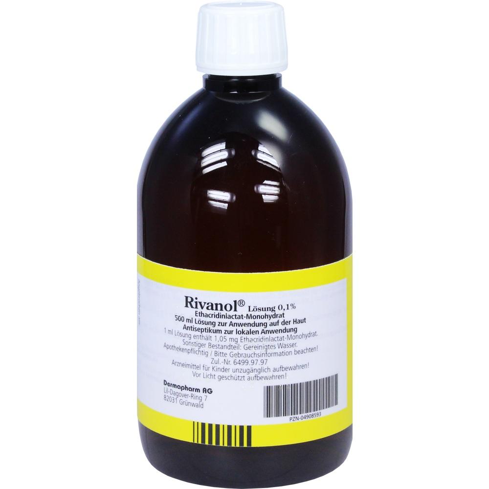 Rivanol Lösung 0,1% 500 ml Lösung
