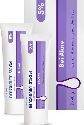 Benzaknen 5%  2X40 g Gel
