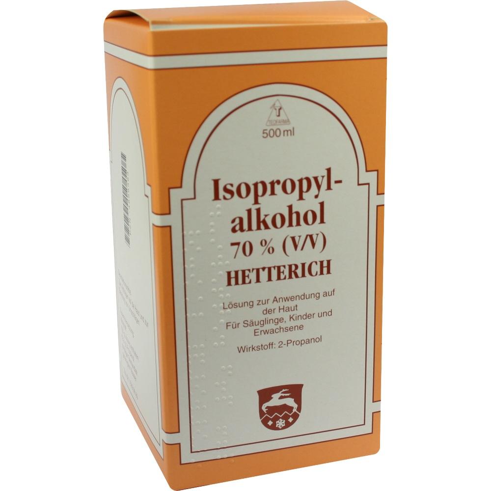 ISOPROPYLALKOHOL 70% V/V Hetterich 500 ml Lösung