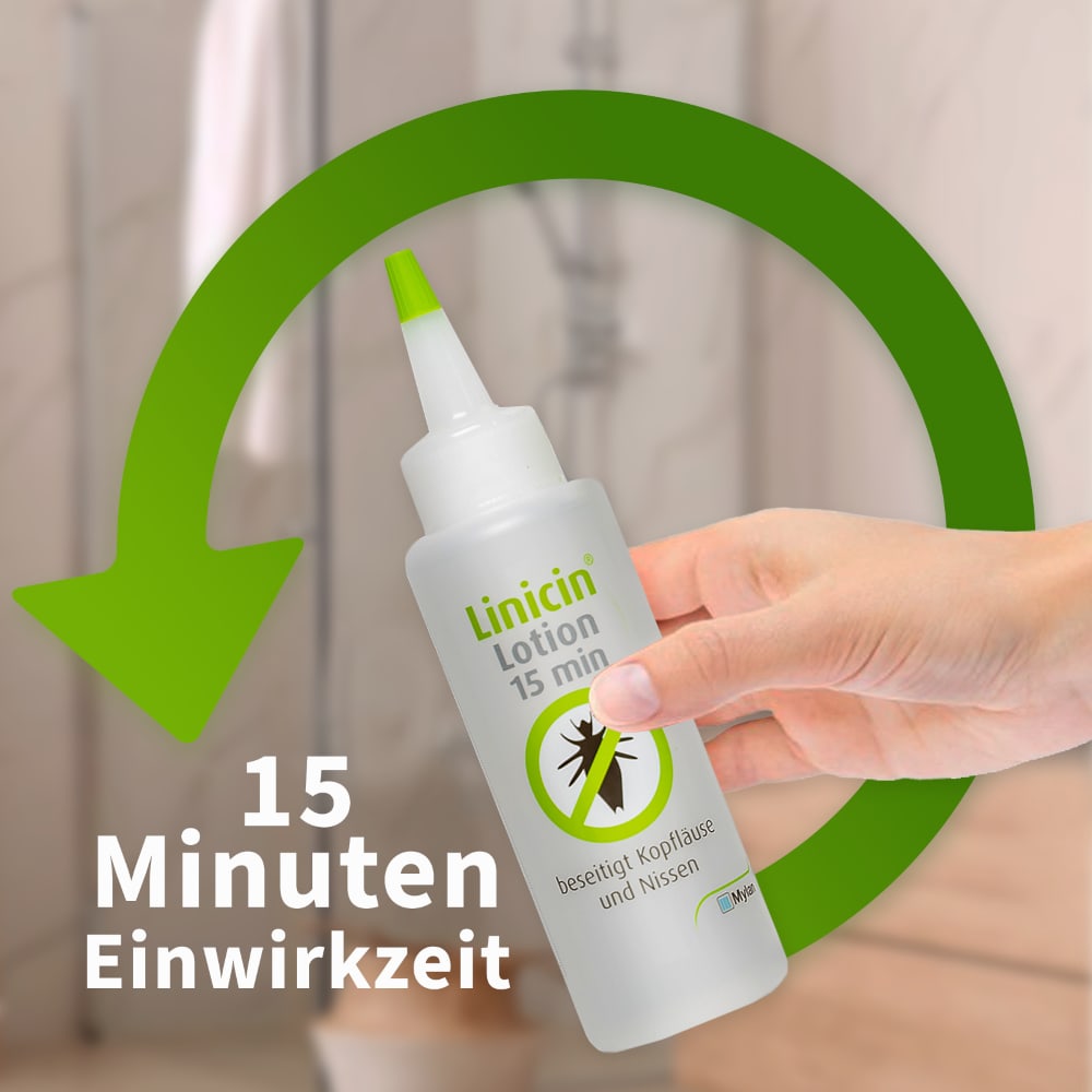 Linicin lotion 15 Minuten ohne Läusekamm 100 ml Lotion