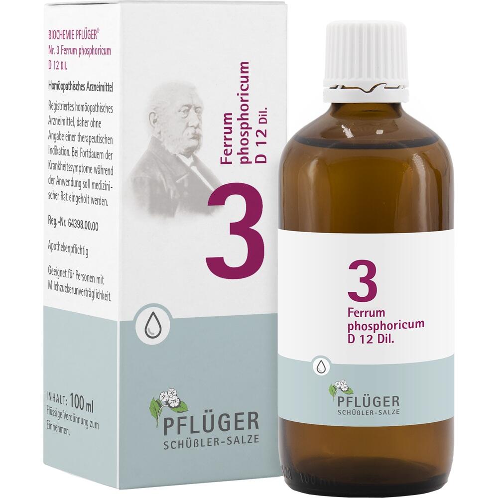 Schüßler-Salz Nr. 3 Ferrum phosphoricum D12 100 ml Tropfen