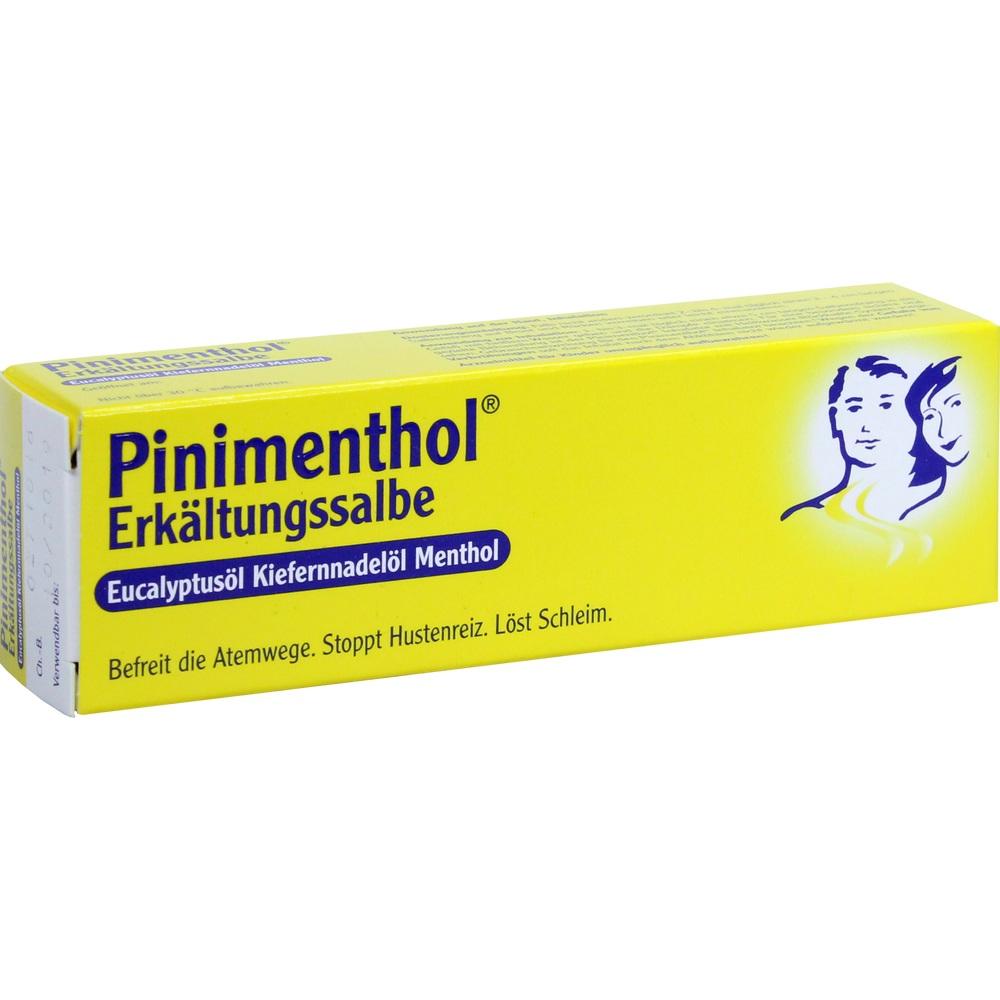 Pinimenthol Erkältungssalbe ab 12 Jahren - mit Eucalyptusöl, Kiefernnadelöl und Menthol 20 g Creme