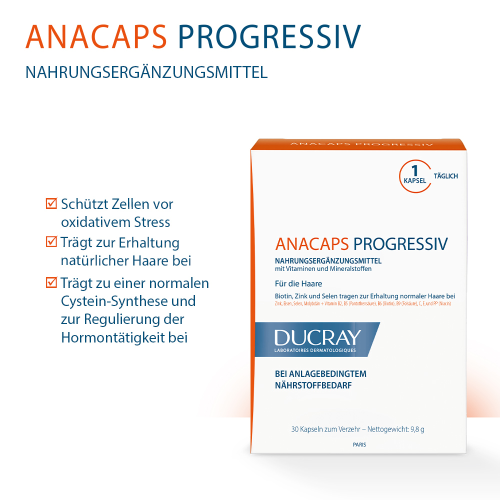 DUCRAY ANACAPS Progressiv Kapseln 30 St Kapseln