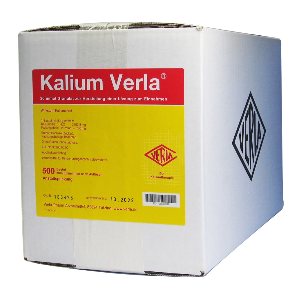 KALIUM VERLA Granulat Btl. 500 St Granulat