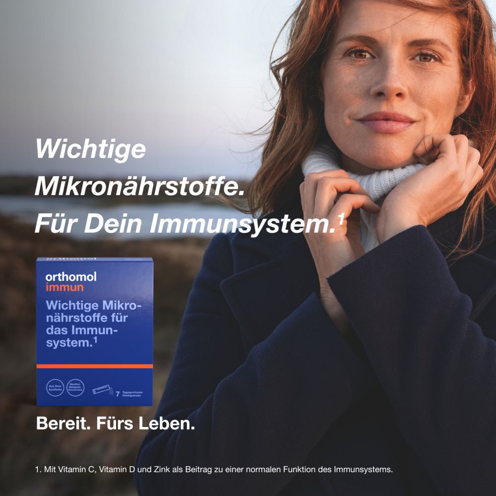 Orthomol Immun Menthol/ Himbeere 7 St Granulat