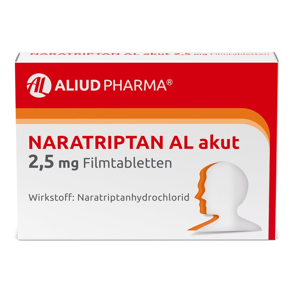 Naratriptan AL akut 2,5 mg Filmtabletten bei Migräne