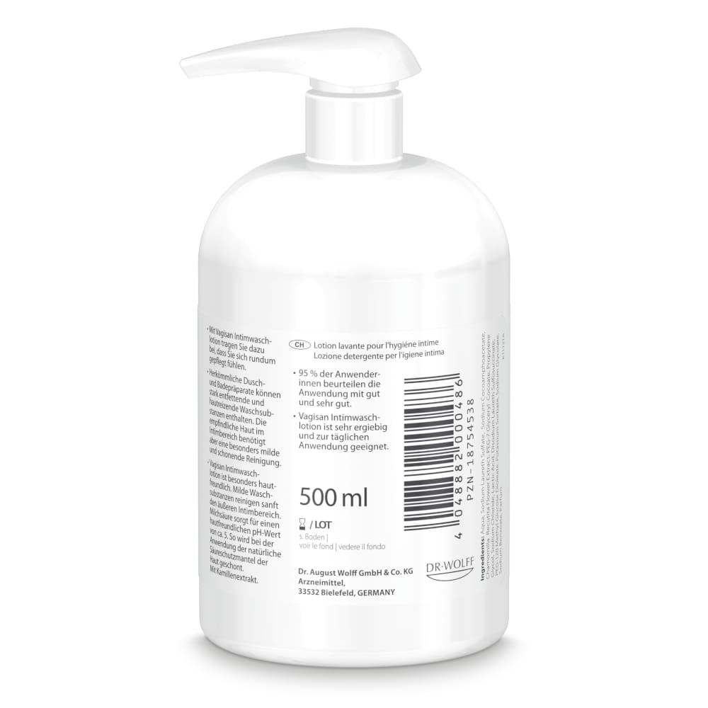 Vagisan Intimwaschlotion -  Sanfte Intimreinigung 500 ml Lotion