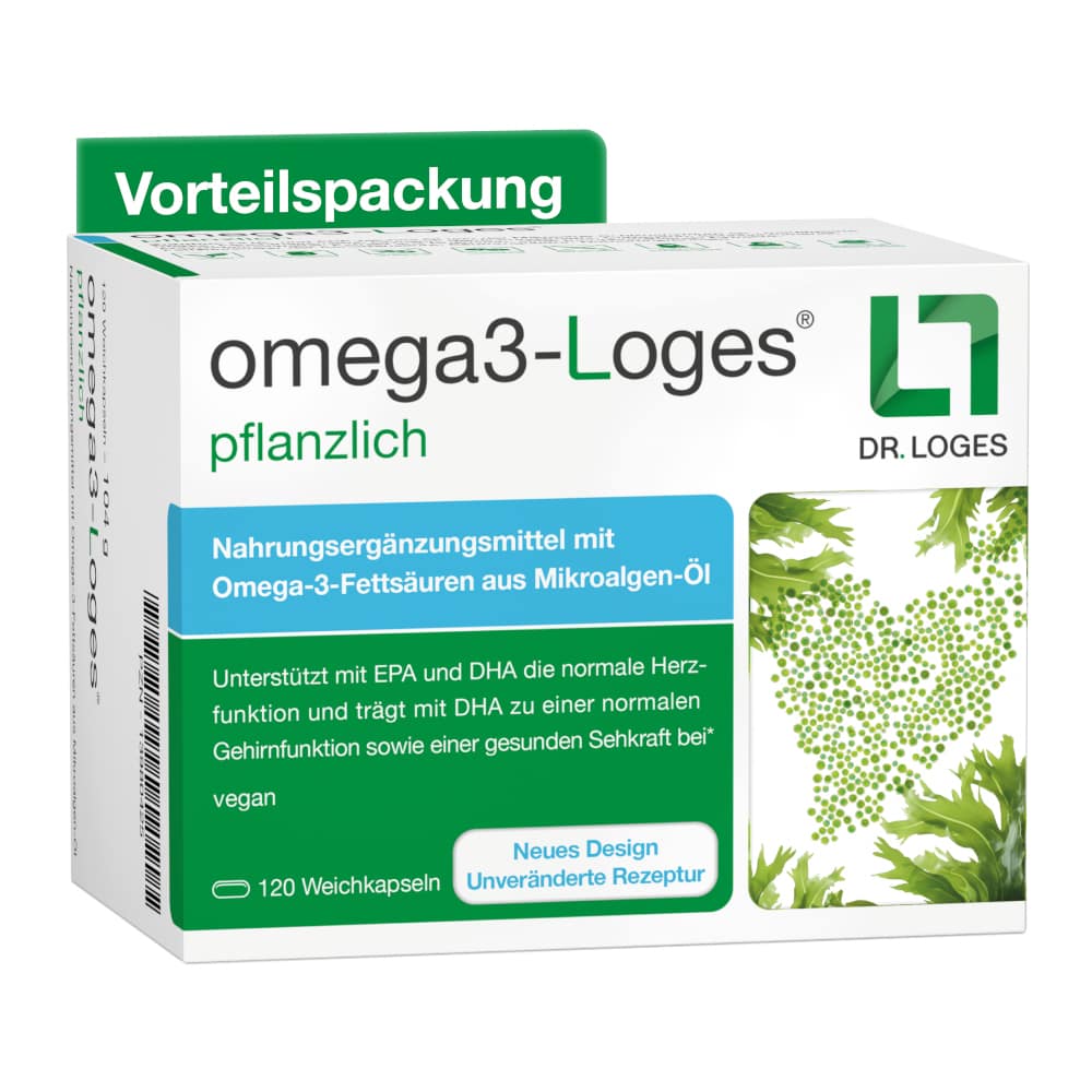 omega3-Loges pflanzlich 120 St Kapseln