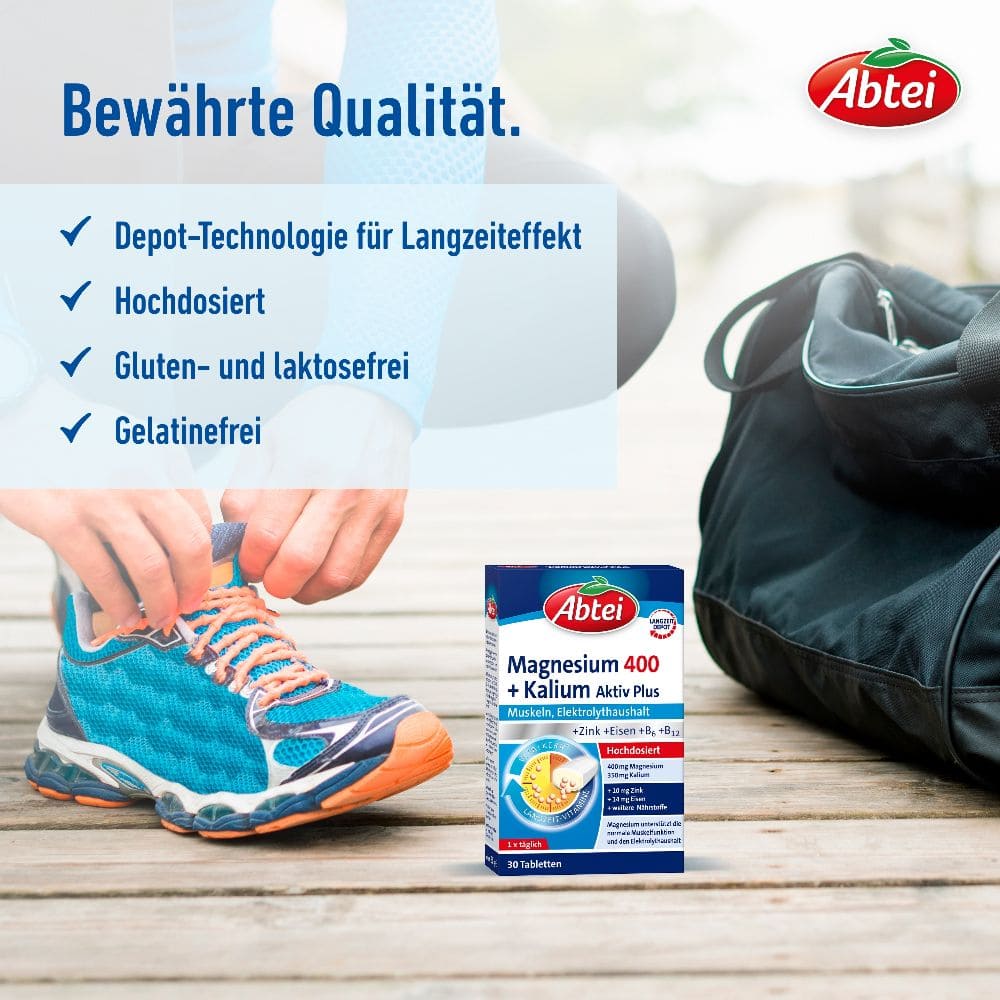 Abtei Magnesium 400 + Kalium  30 St Tabletten